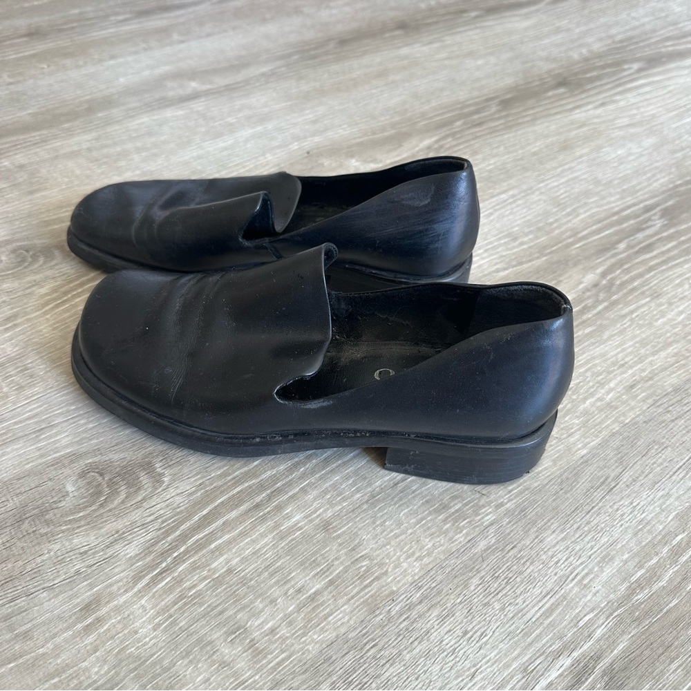Leather loafers